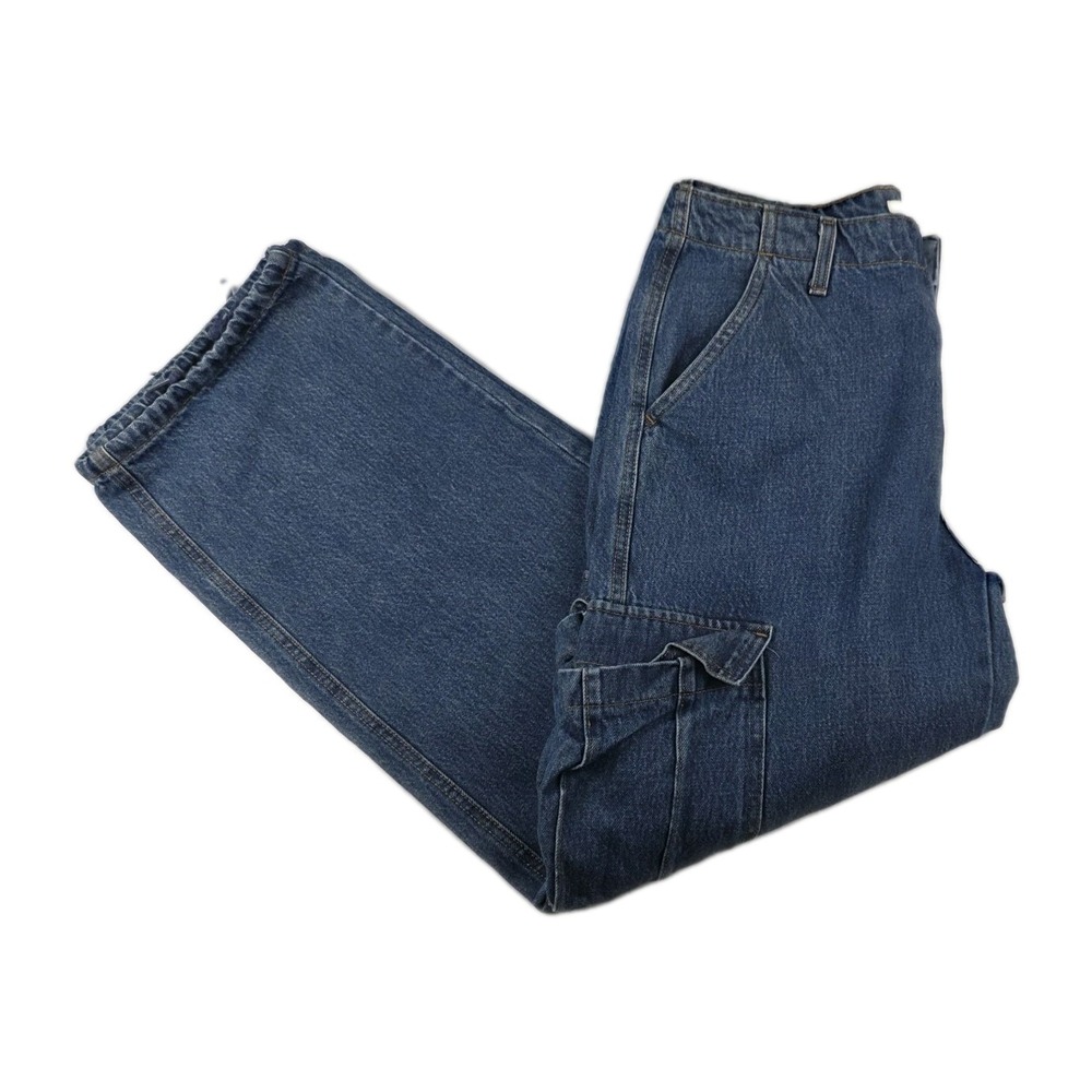 Levis Jeans Womens Size‎ 29 '94 Baggy Cargo Straight Leg Blue Denim Pants